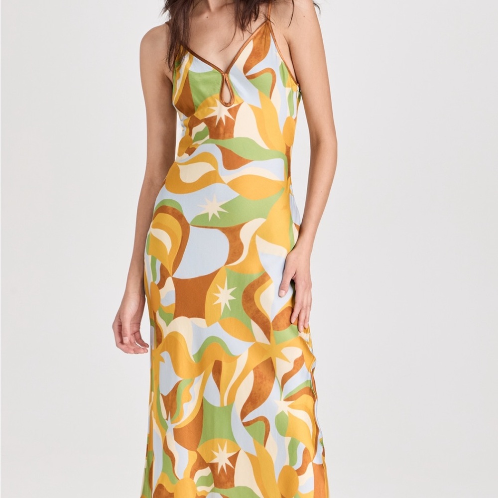 Vibrant Abstract Maxi Dress